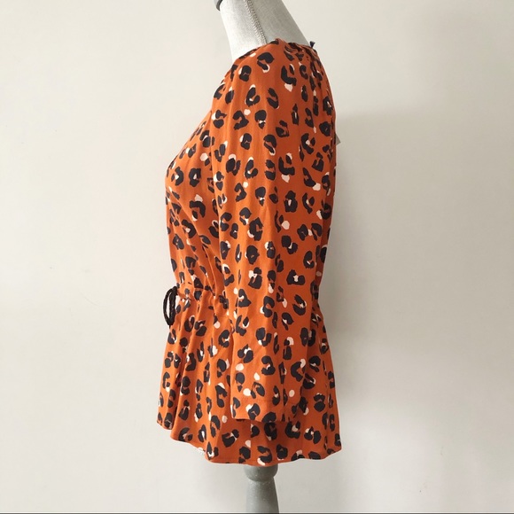 La Petite Francaise peplum leopard printed blouse 1950s vintage style - Picture 2 of 7